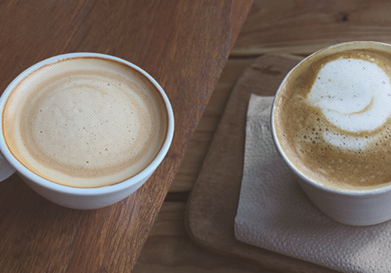 Ποια η διαφορά του latte από τον flat white;