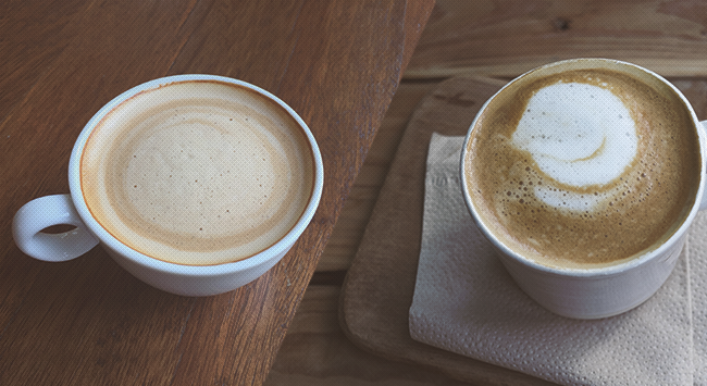 Ποια η διαφορά του latte από τον flat white;